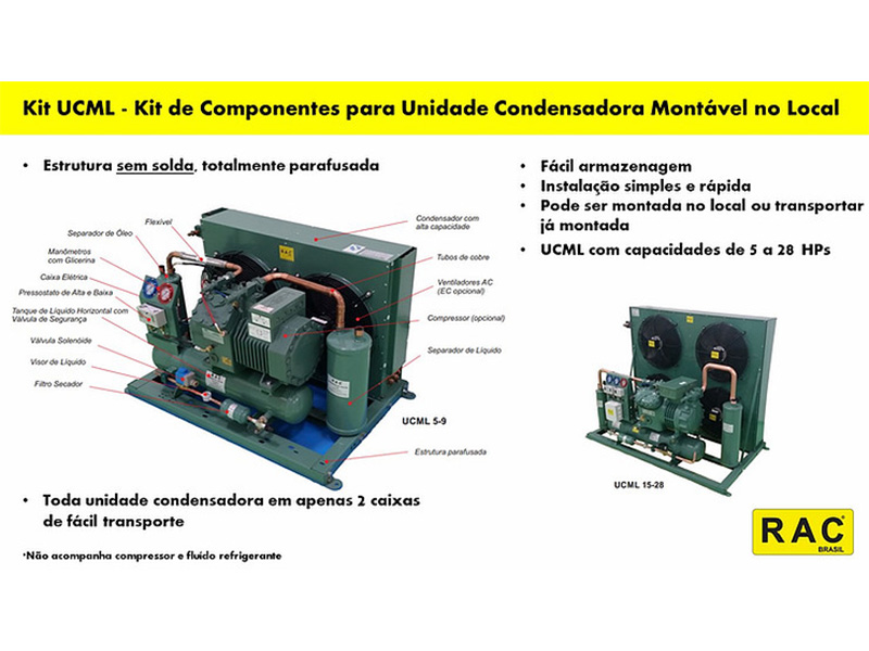 Lançamento RAC: KIT Unidade Condensadora Montável no Local (UCML)